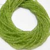 This listing is for the 2 strands of AAA Quality Peridot Micro faceted rondelles in size of 3.5 - 4 mm approx,,Length: 14 inch